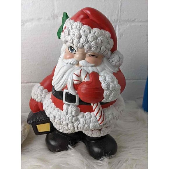 Atlantic Molds Ceramic Santa and Mrs Claus Statue Handmade Figurine to Display i - Picture 4 of 13